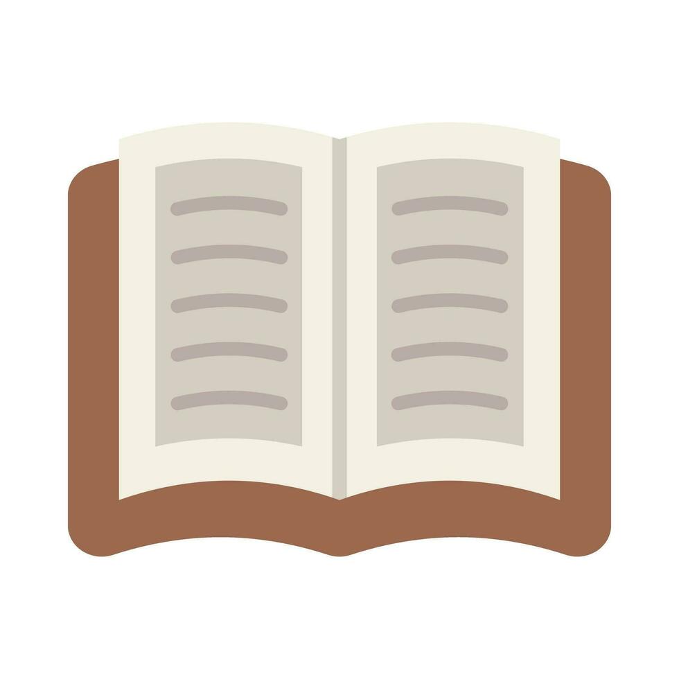 Open Book Vector Flat Icon For Personal And Commercial Use.