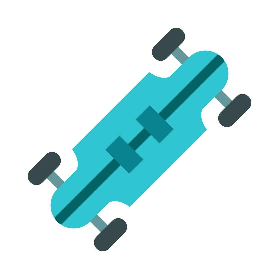 Longboard Vector Flat Icon For Personal And Commercial Use.