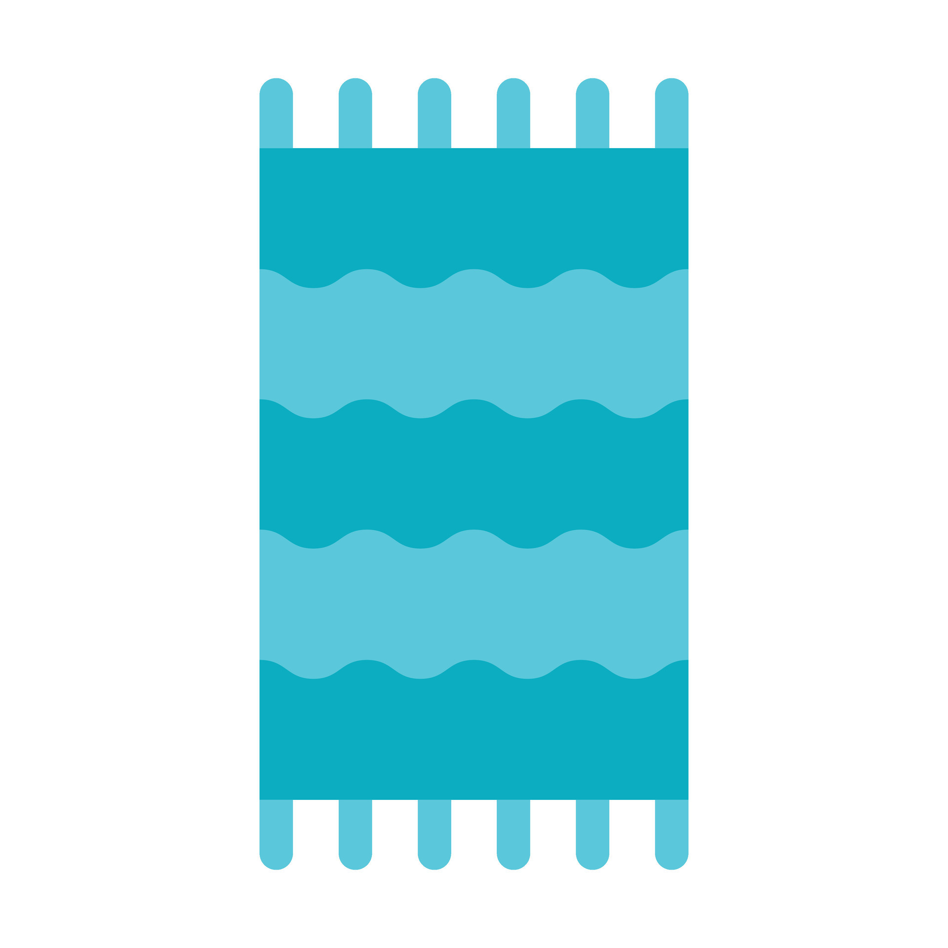 Beach Towel Vector Flat Icon For Personal And Commercial Use. 35821701