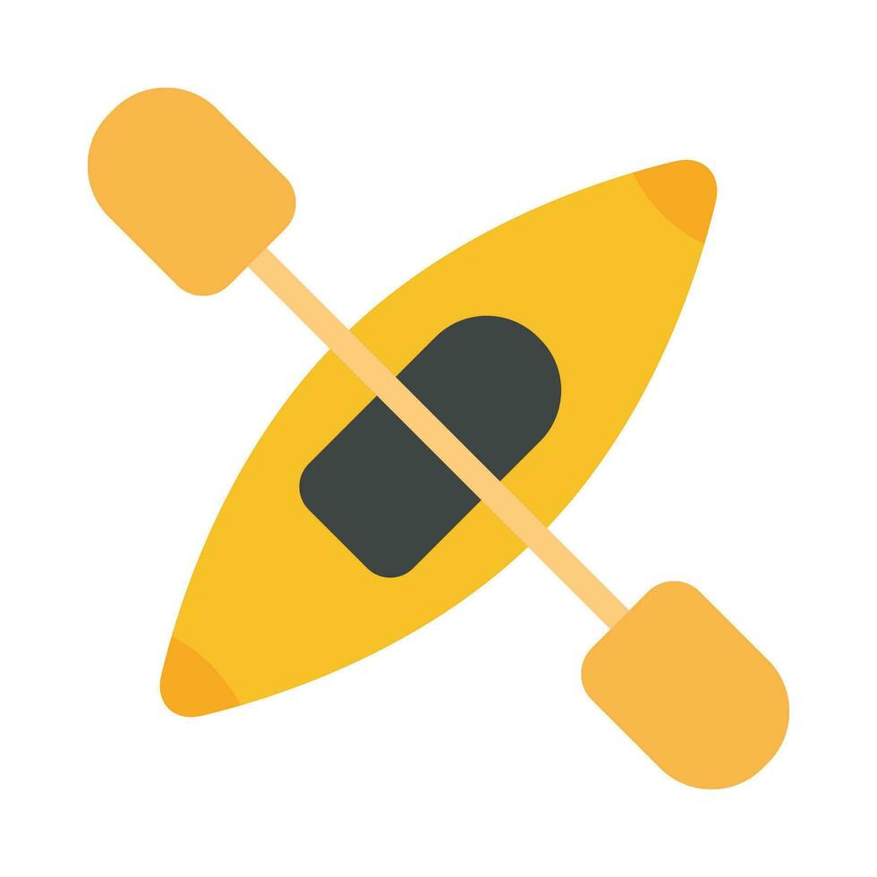 Kayak Vector Flat Icon For Personal And Commercial Use.