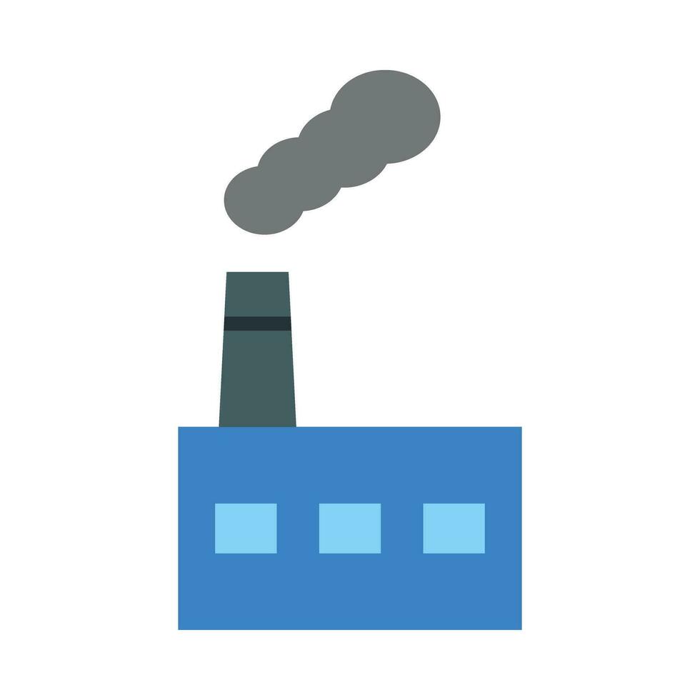 Industrial Buildings Vector Flat Icon For Personal And Commercial Use.