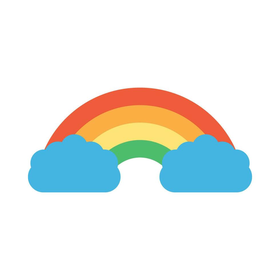 Rainbow Vector Flat Icon For Personal And Commercial Use.