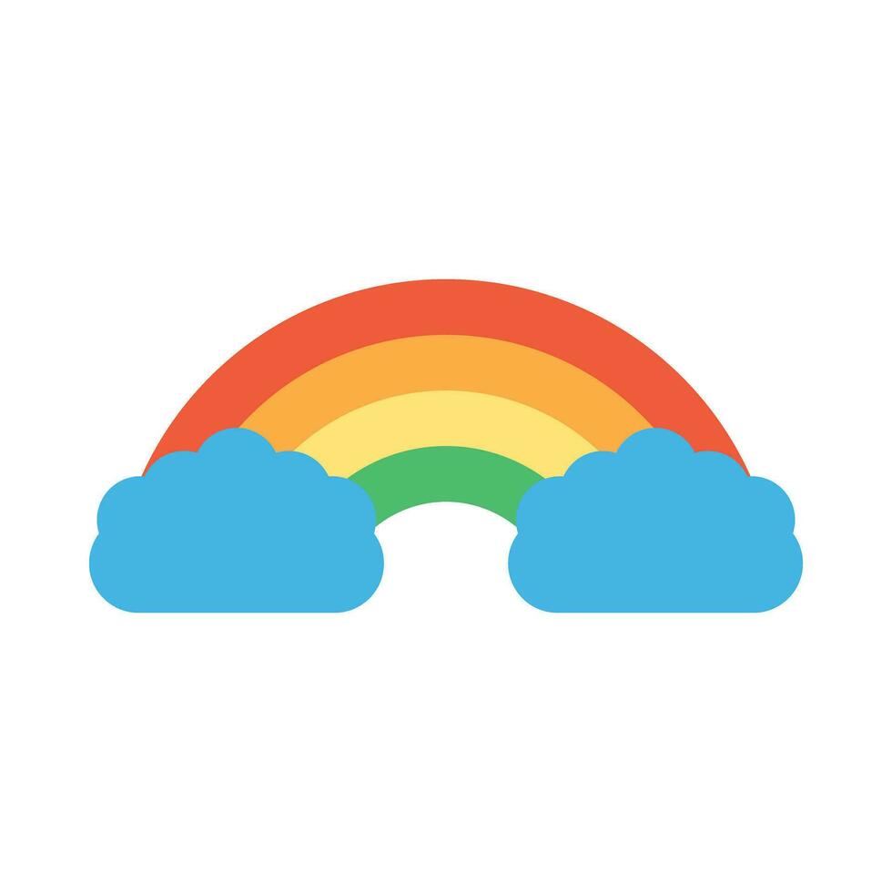 Rainbow Vector Flat Icon For Personal And Commercial Use.