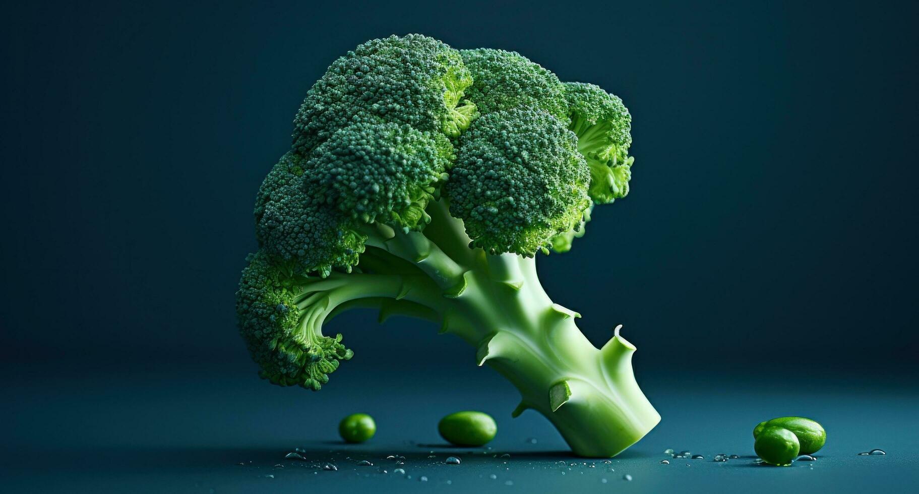 ai generado brócoli, un delicioso y nutritivo vegetariano, es un ideal fuente de vitamina mi foto