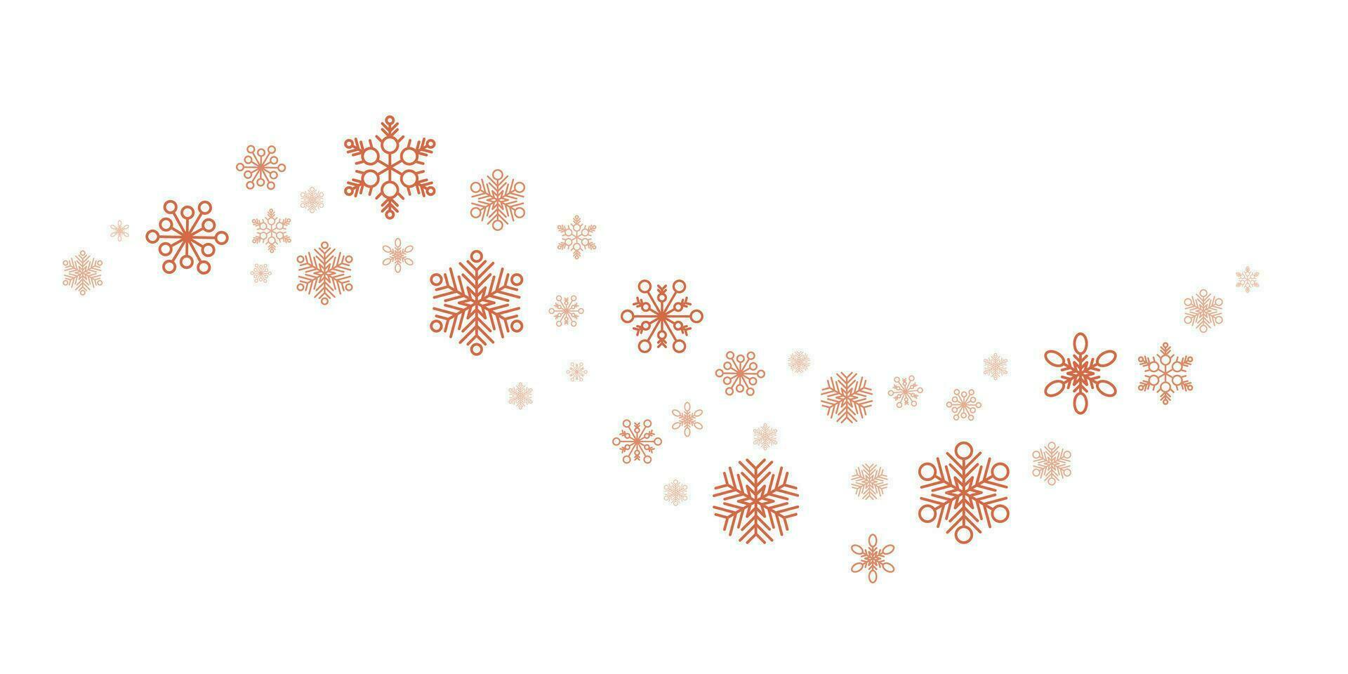Winter and christmas background vector design with snowflakes