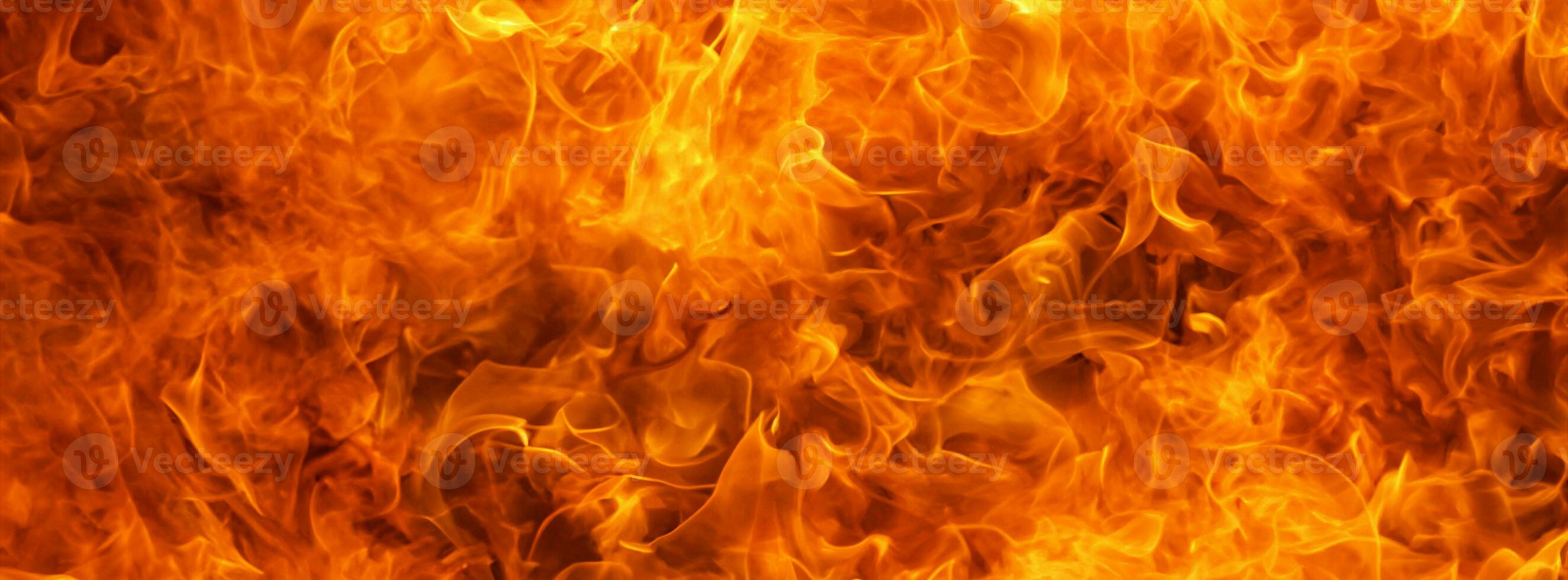 a close up of a fire with lots of flames photo
