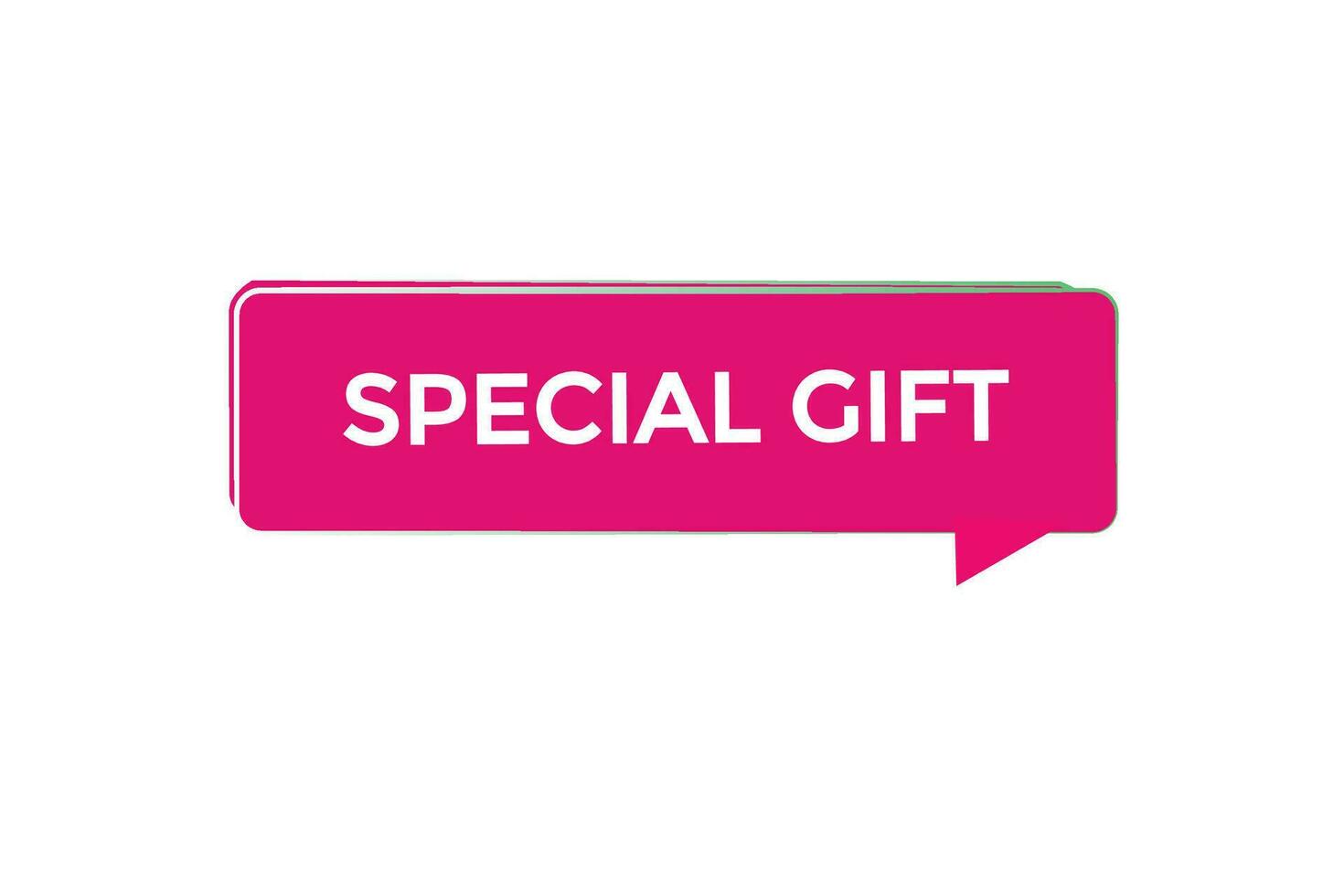 new website, click button special gift, level, sign, speech, bubble  banner, vector