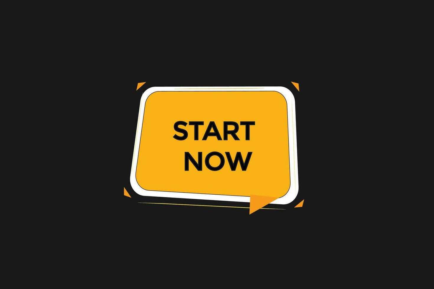 new website, click button start now, level, sign, speech, bubble  banner, vector