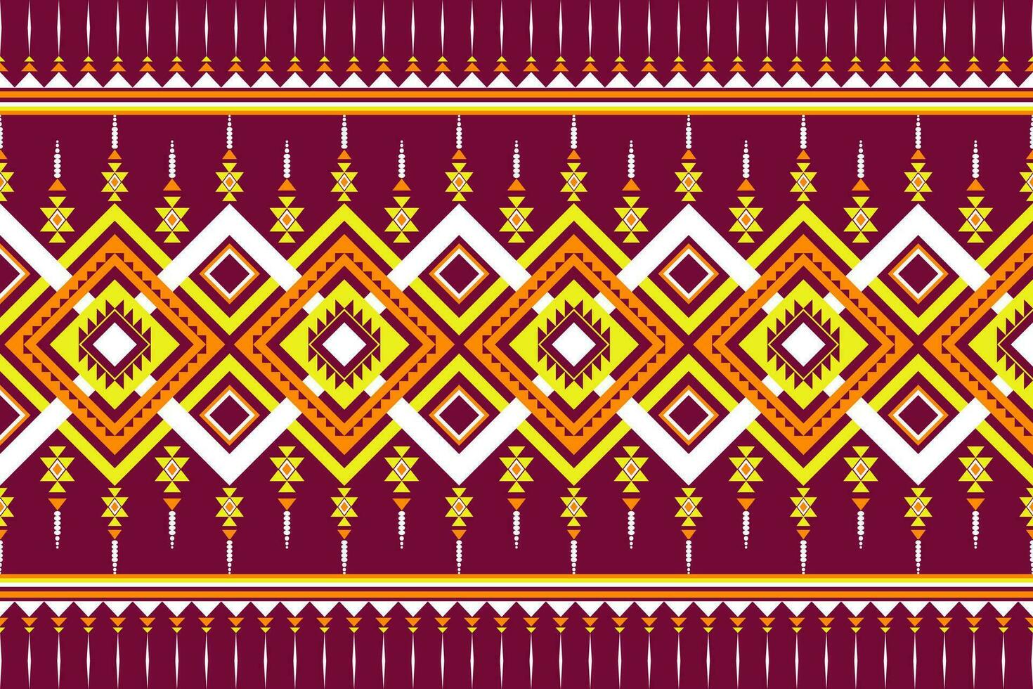Geometric seamless ethnic pattern. Geometric ethnic pattern can be used in fabric design for clothes, decorative paper, wrapping, textile, embroidery, illustration, vector, carpet vector