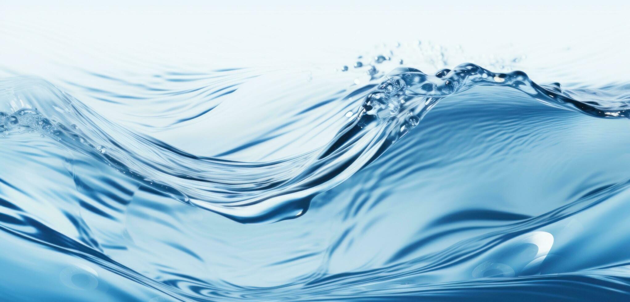 AI generated image of water in the ocean photo