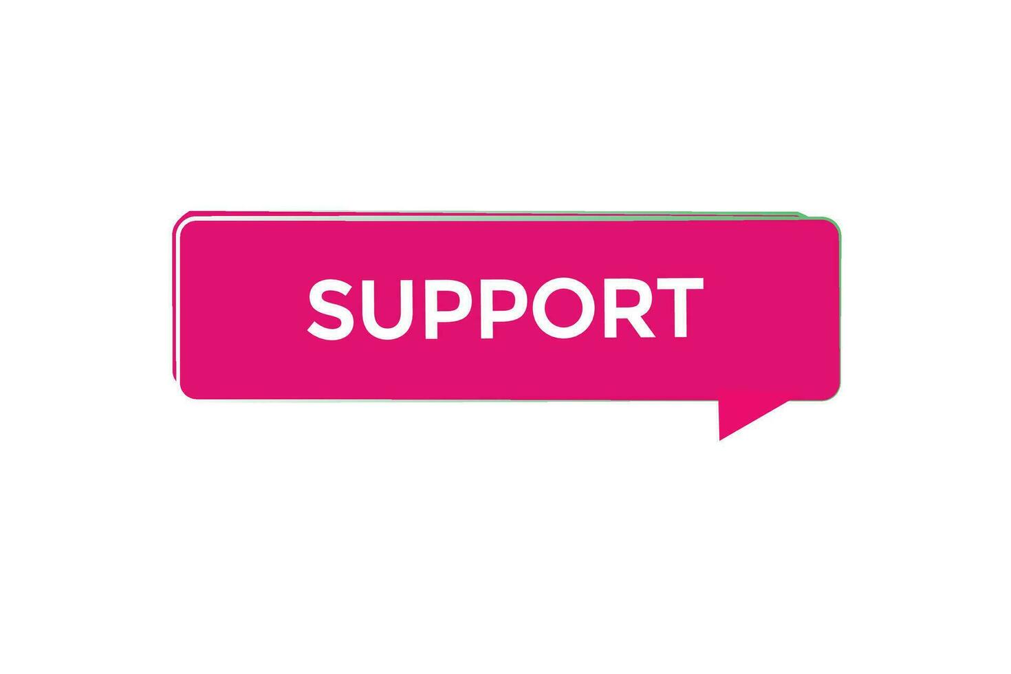 new website, click button support, level, sign, speech, bubble  banner, vector