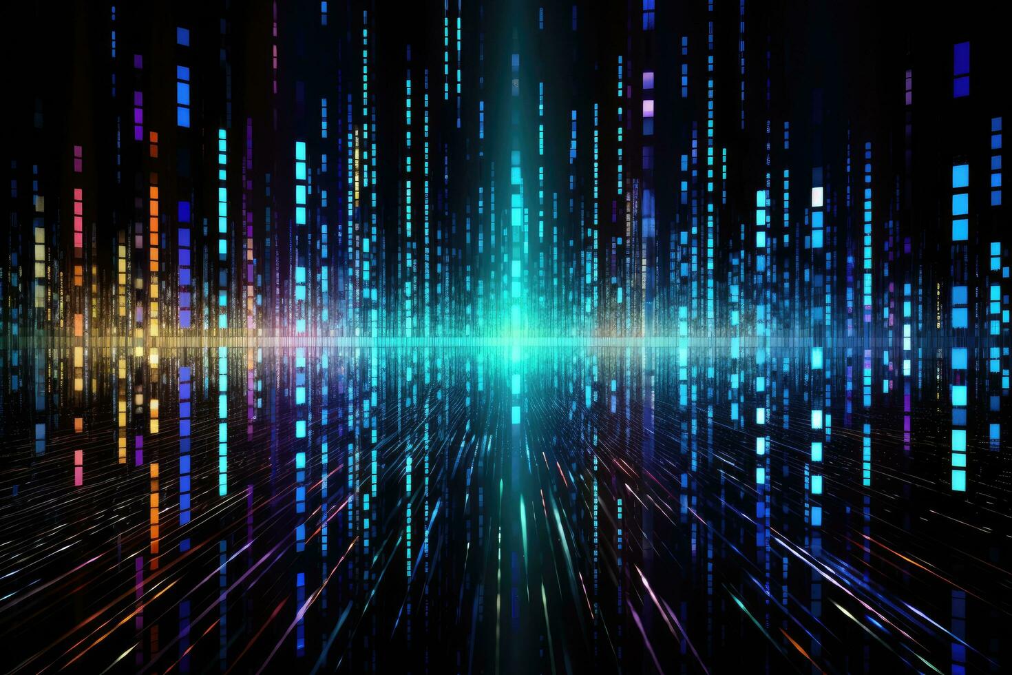 AI generated Abstract technology background. Hi-tech communication concept. Illustration, AI Generated photo