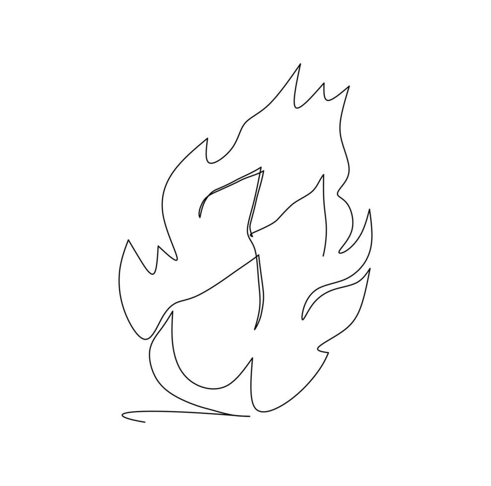 Continuous one line drawing of a dragon fruit Vector illustration