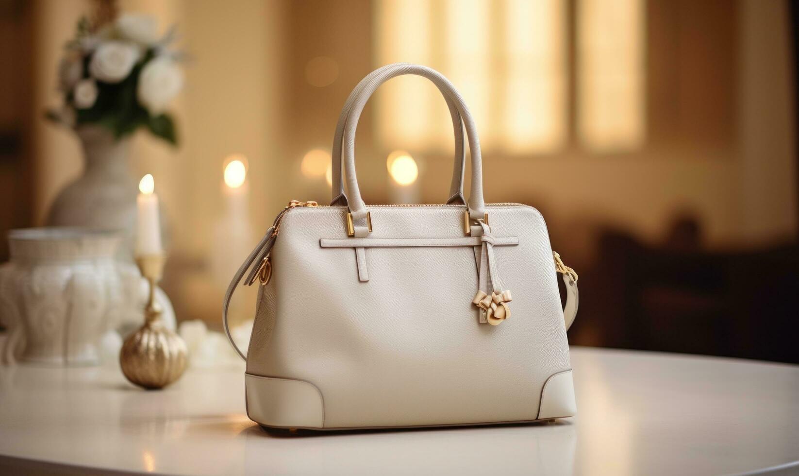 AI generated the bag on the table photo