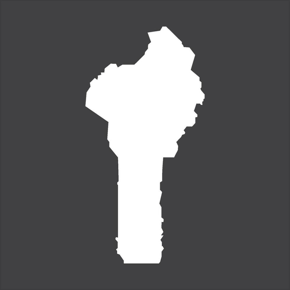 benin map icon vector template