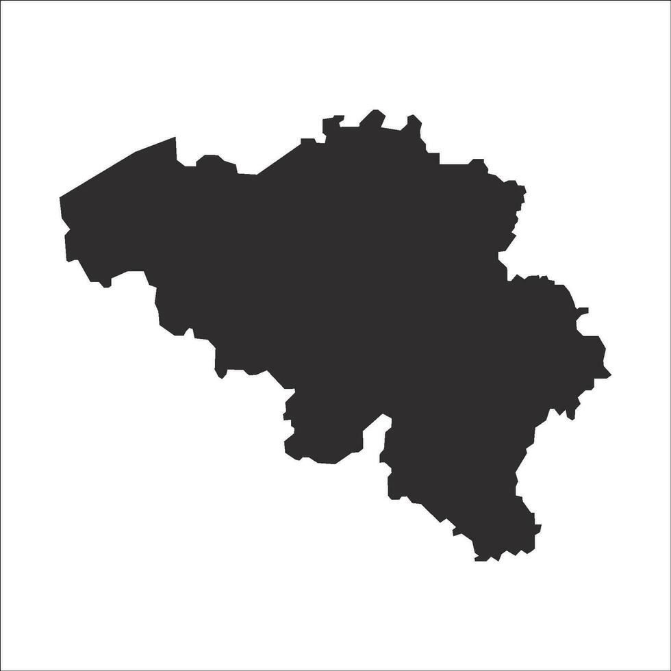 belgium map icon vector template