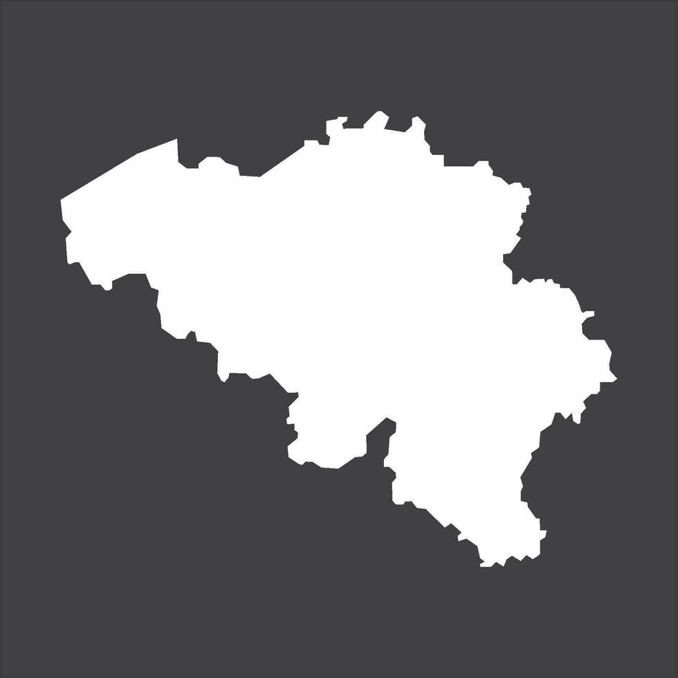 Bélgica mapa icono vector modelo