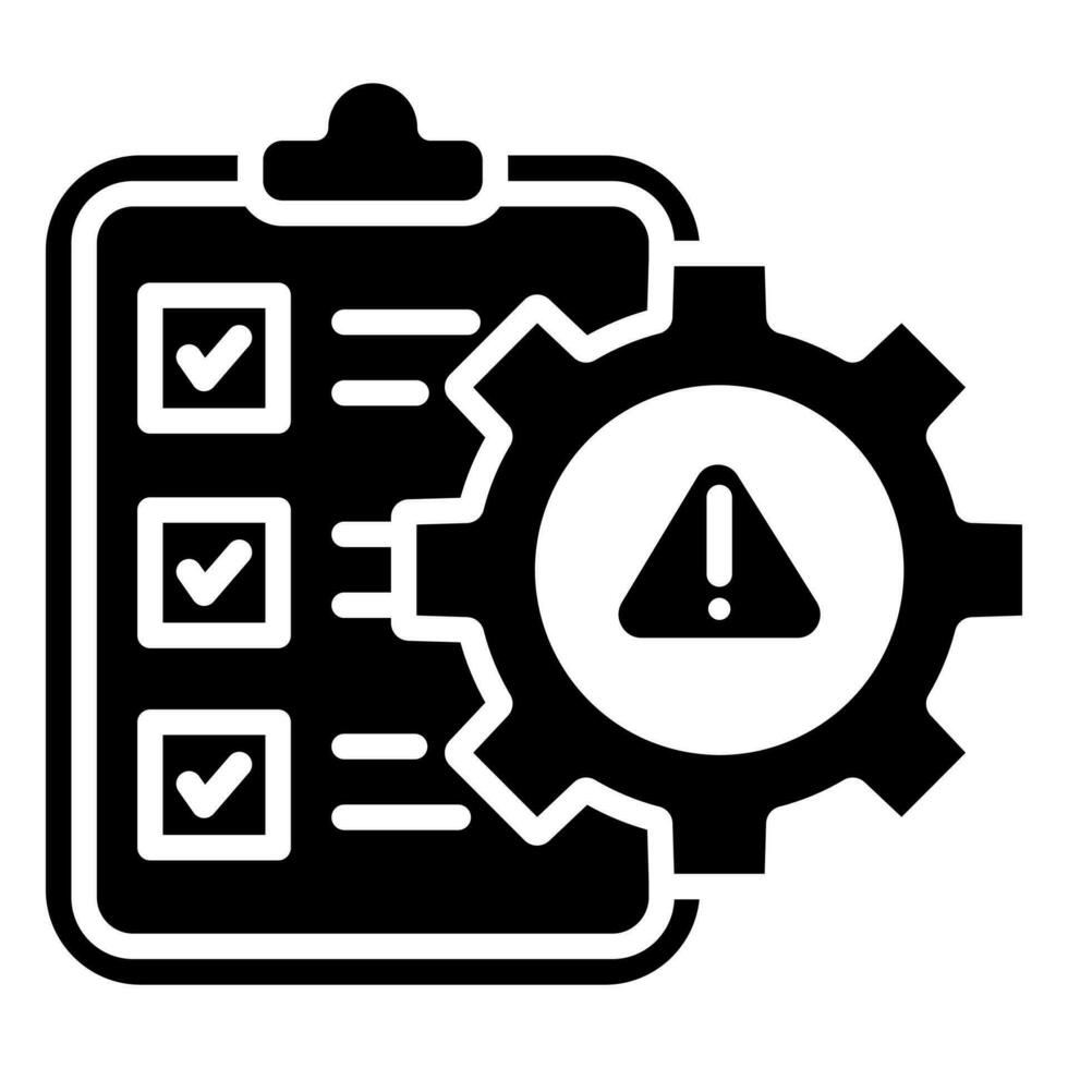 Risk Management Icon line vector illustration