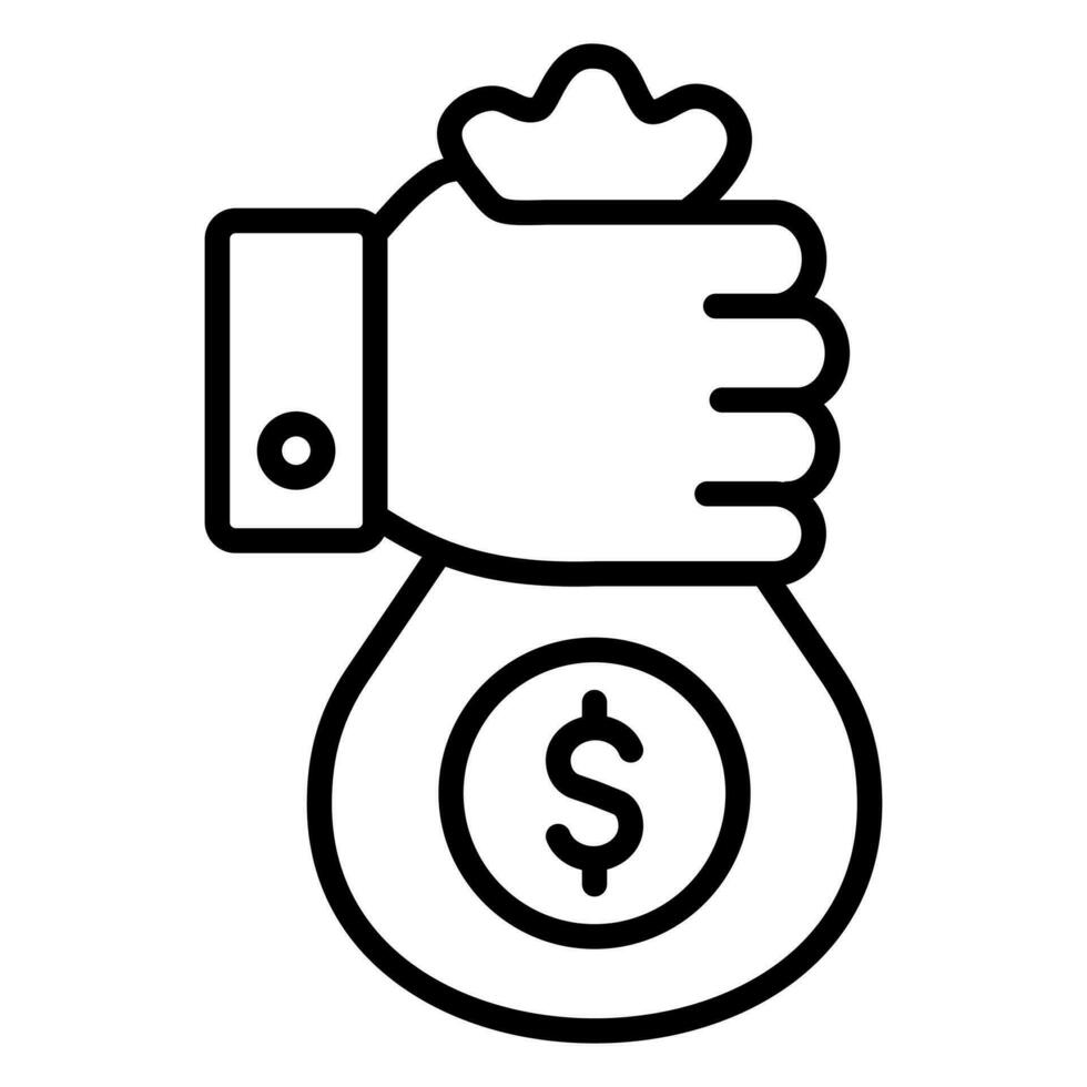 Cost Savings Icon line vector illustration