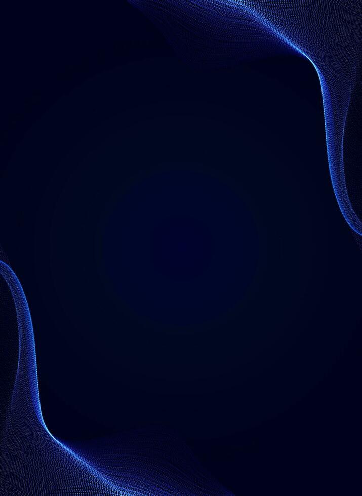 abstract blue background with wavy lines halftone dot effect vector