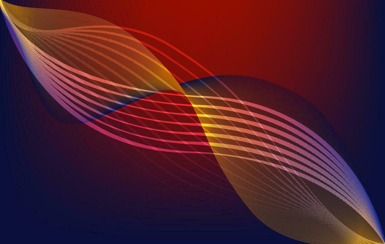 abstract background with wavy lines red yellow black color design, modern wallpaper design vector