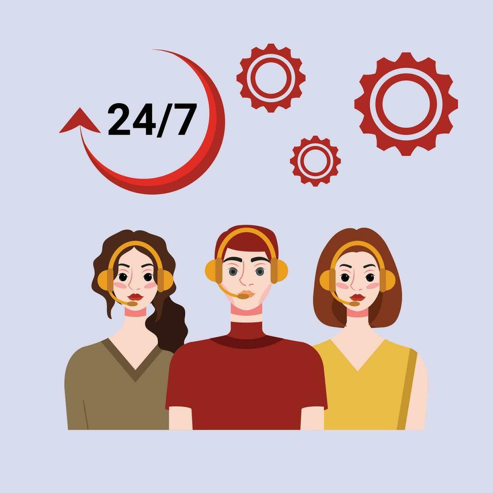 customer service design, vector illustration eps 10.