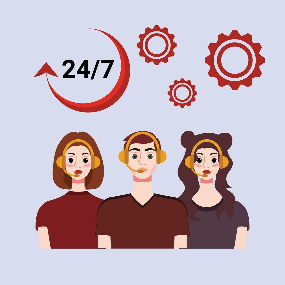 customer service design, vector illustration eps 10.