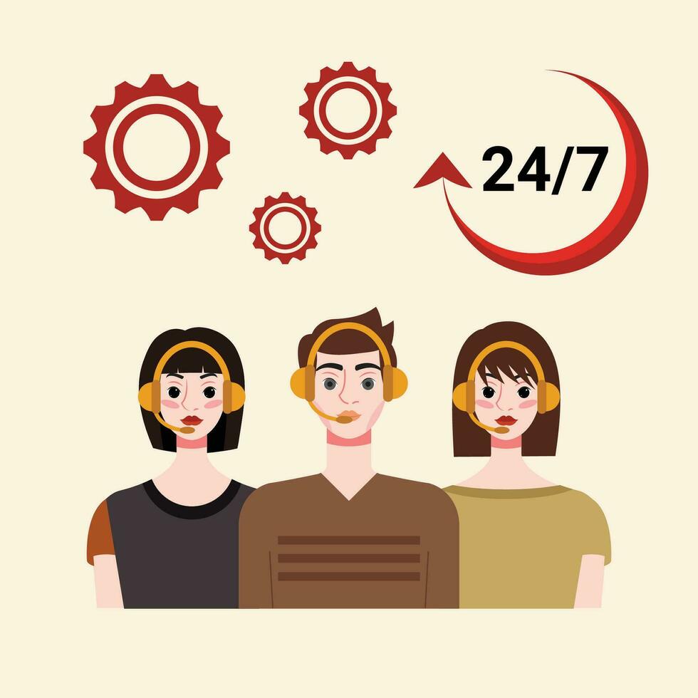 customer service design, vector illustration eps 10.