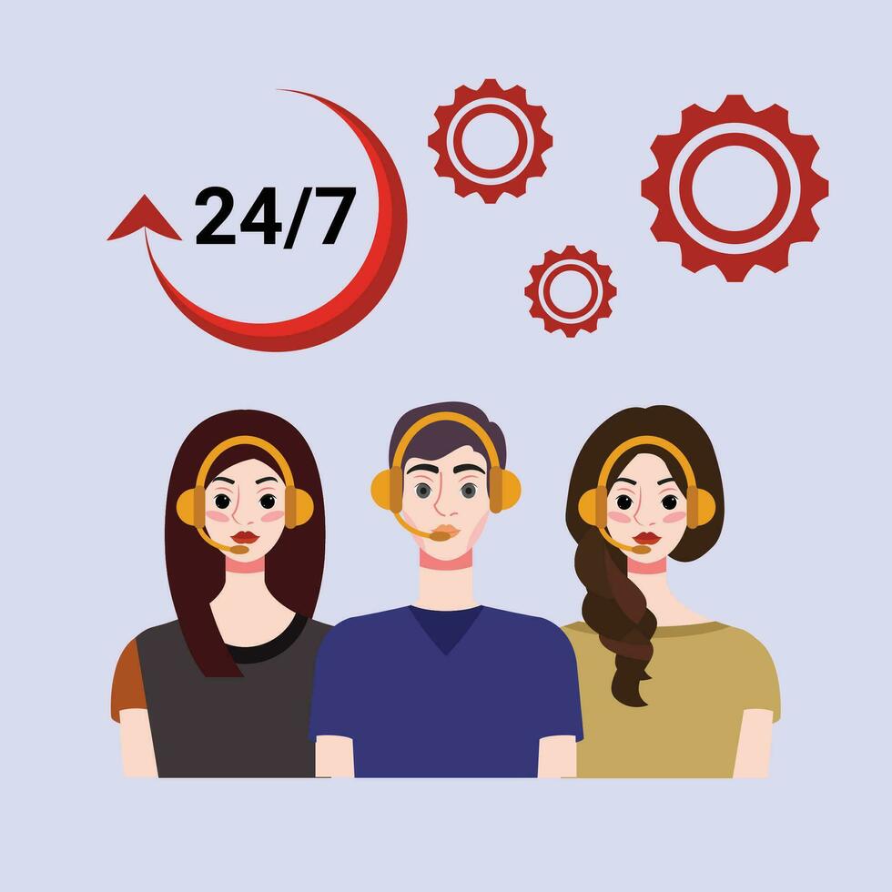 customer service design, vector illustration eps 10.