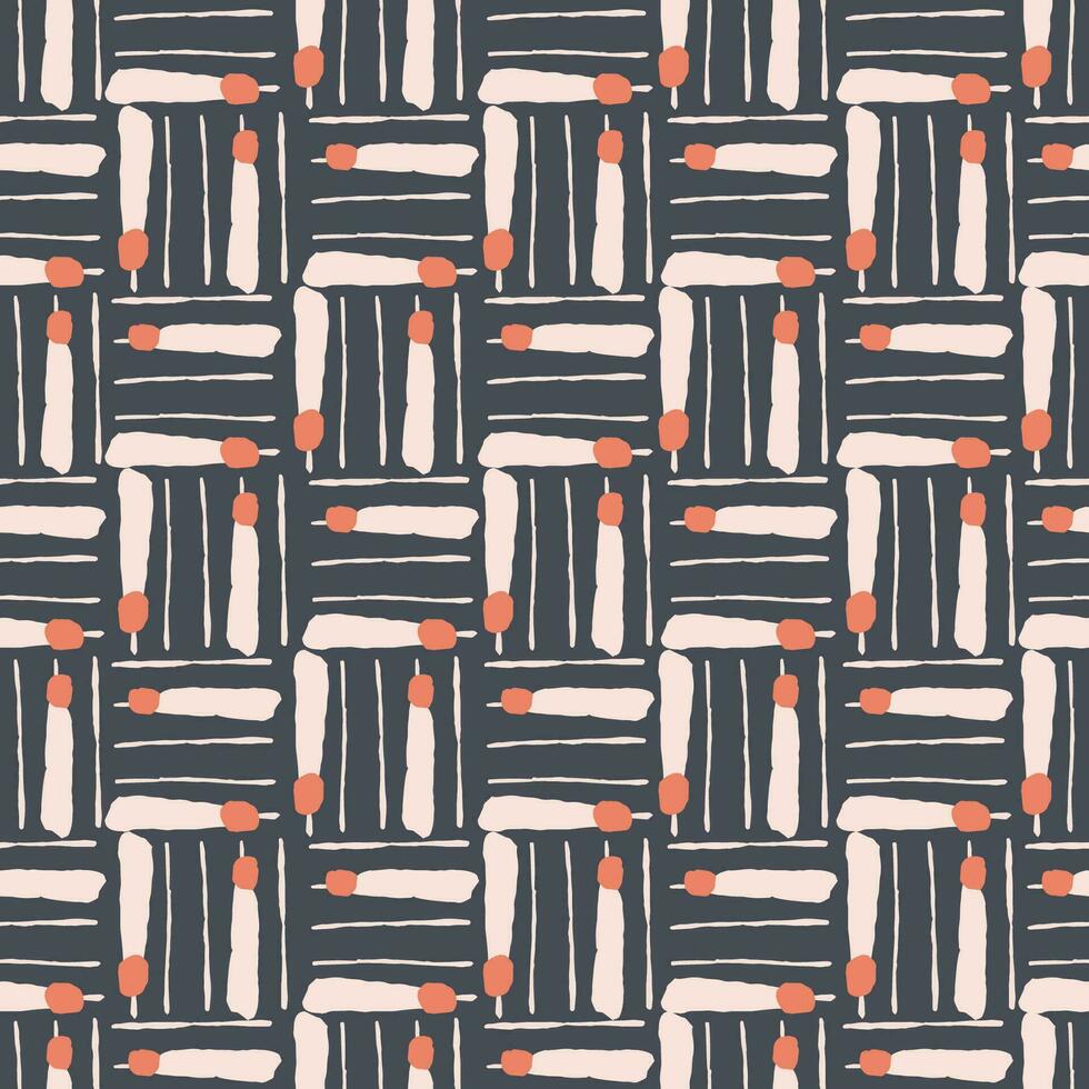 Vector doodle layers of line illustration seamless repeat pattern digital artwork