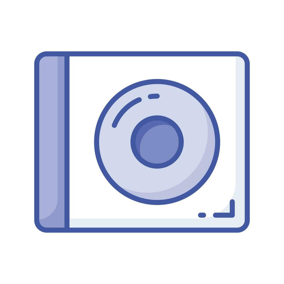 An icon of dvd player in trendy design style, modern cd rom vector