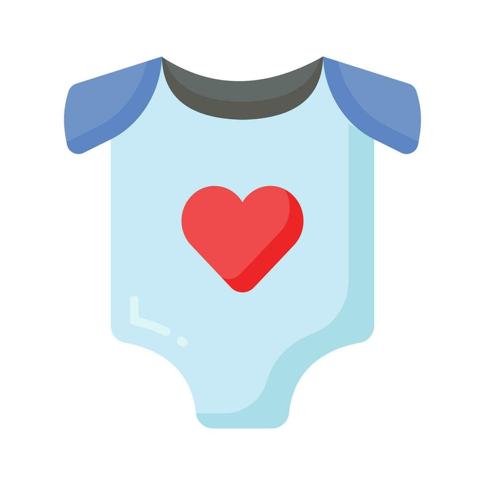 Icon of baby romper in modern style, baby dress vector design