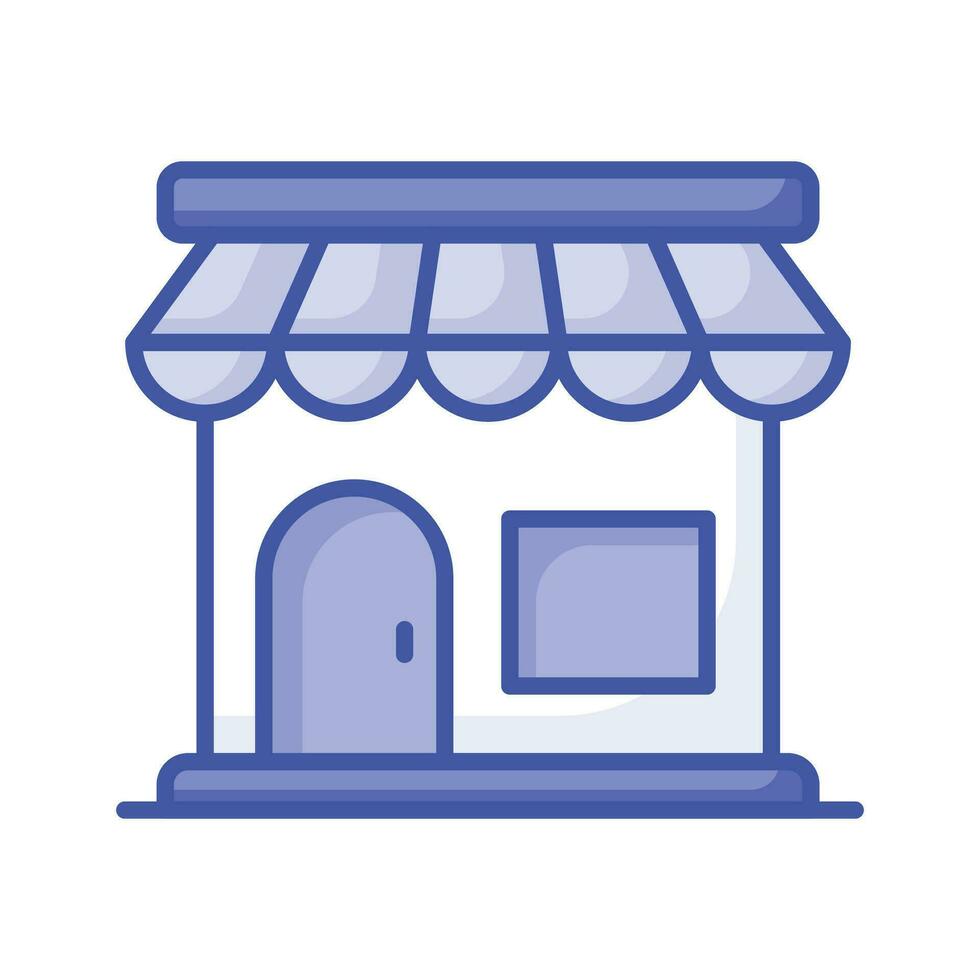 Store icon vector, editable vector of shop