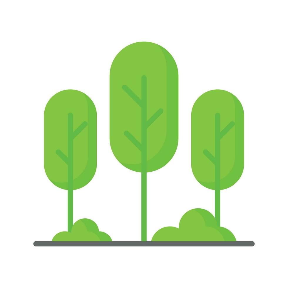 An icon of forest trees, modern vector of trees