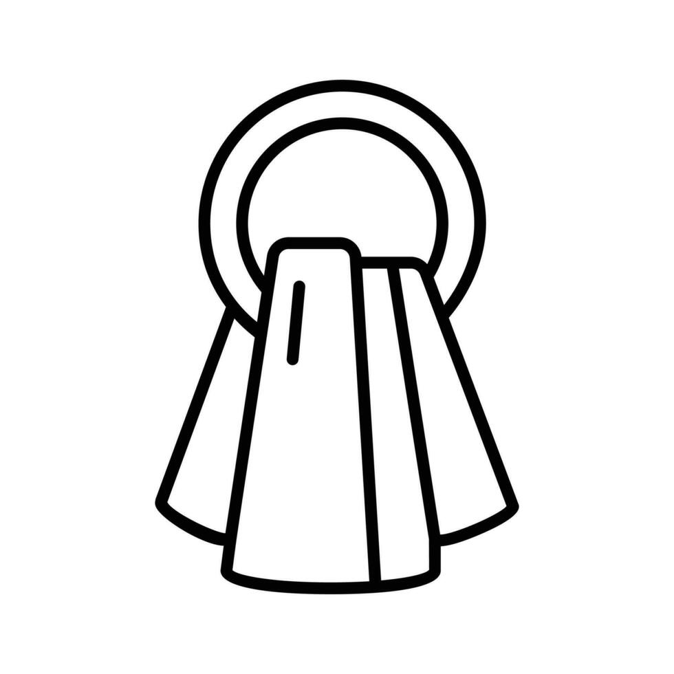 Get your hands on this hanging towel icon design, vector of cleaning towel