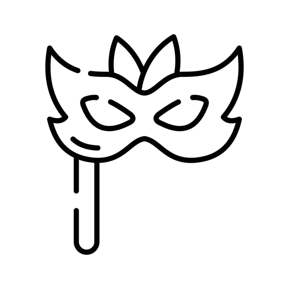 An editable icon of Party mask in trendy style, A beautiful party prop masquerade vector