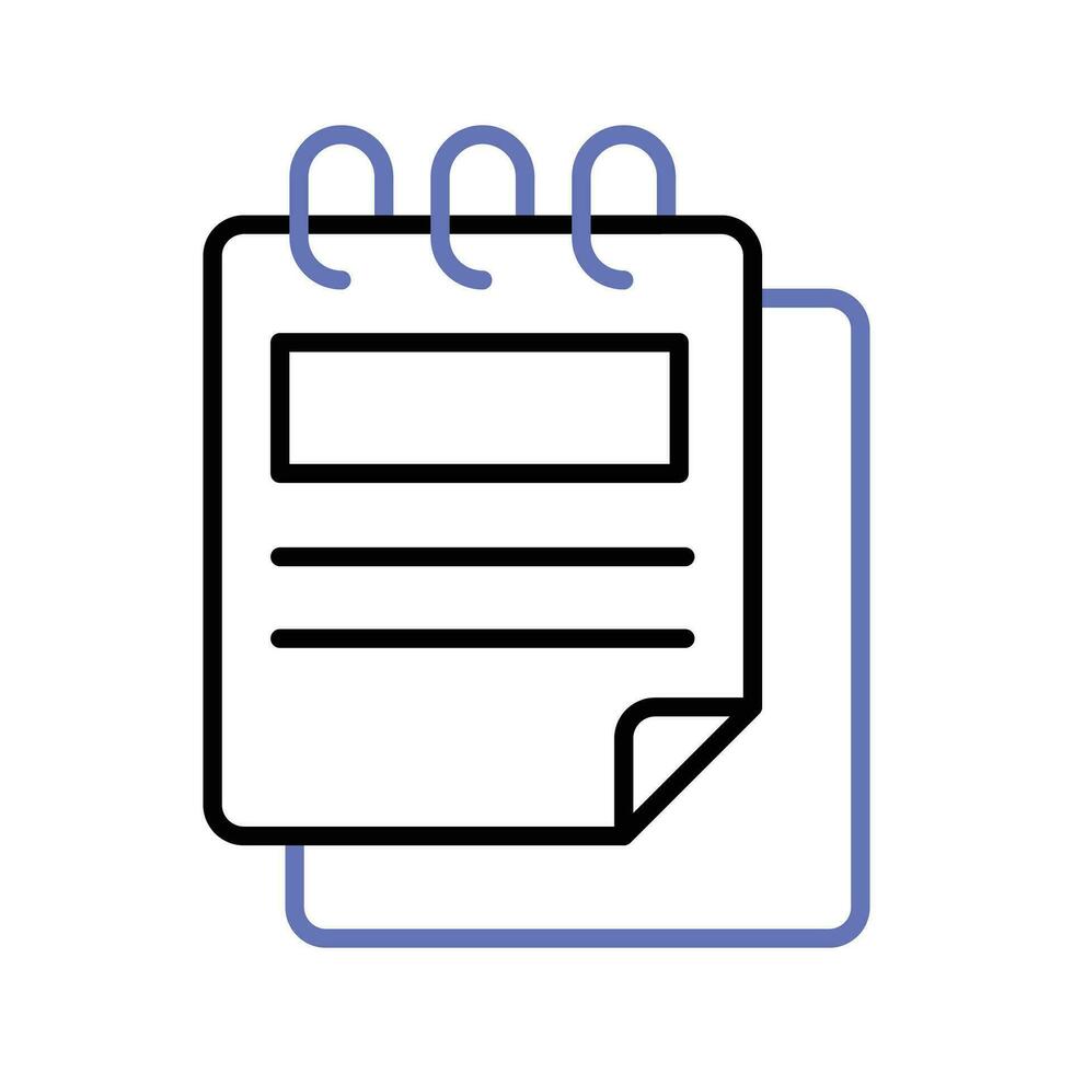 A design of Drafting pad, visually appealing vector of notepad in trendy style