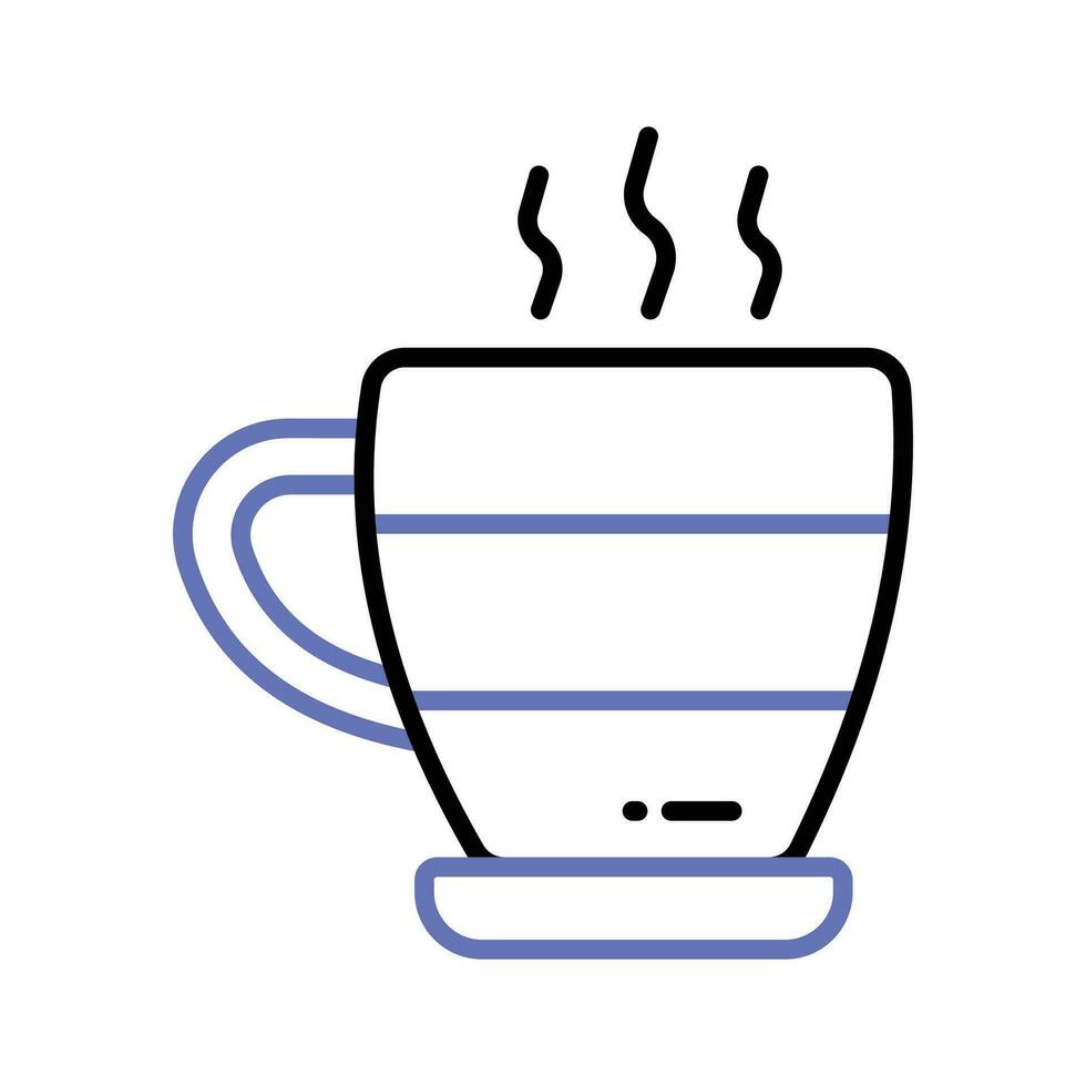 un diseño de icono de vector de taza de té caliente, concepto de bebida caliente