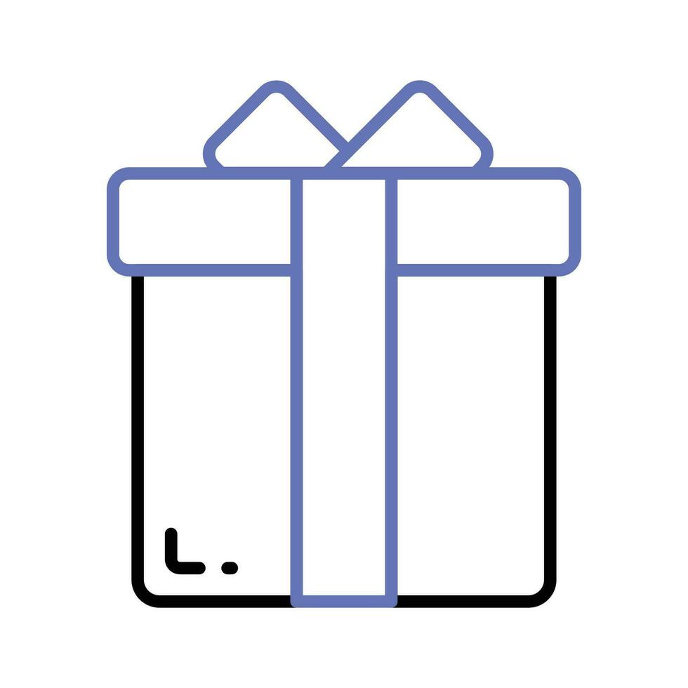 una hermosa caja de regalo envuelta con un lazo de cinta decorativa, un icono de caja de regalo vector