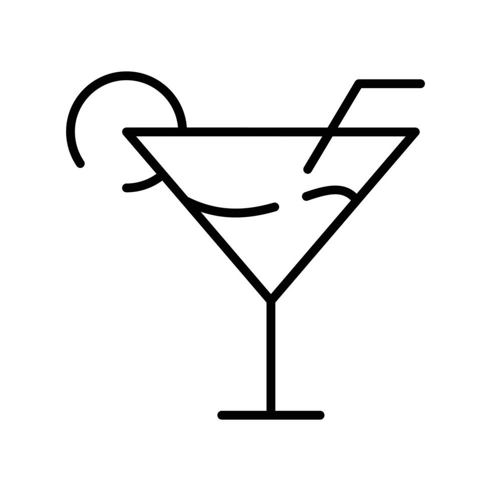 un vaso de Fresco bebida con pedazo de limón demostración concepto icono de fiesta bebida vector