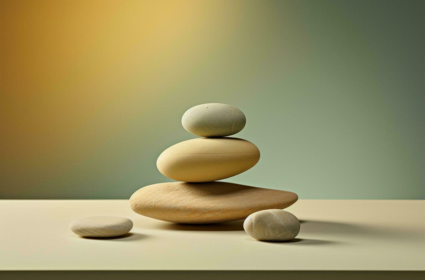 AI generated sen meditation shanghai art photo
