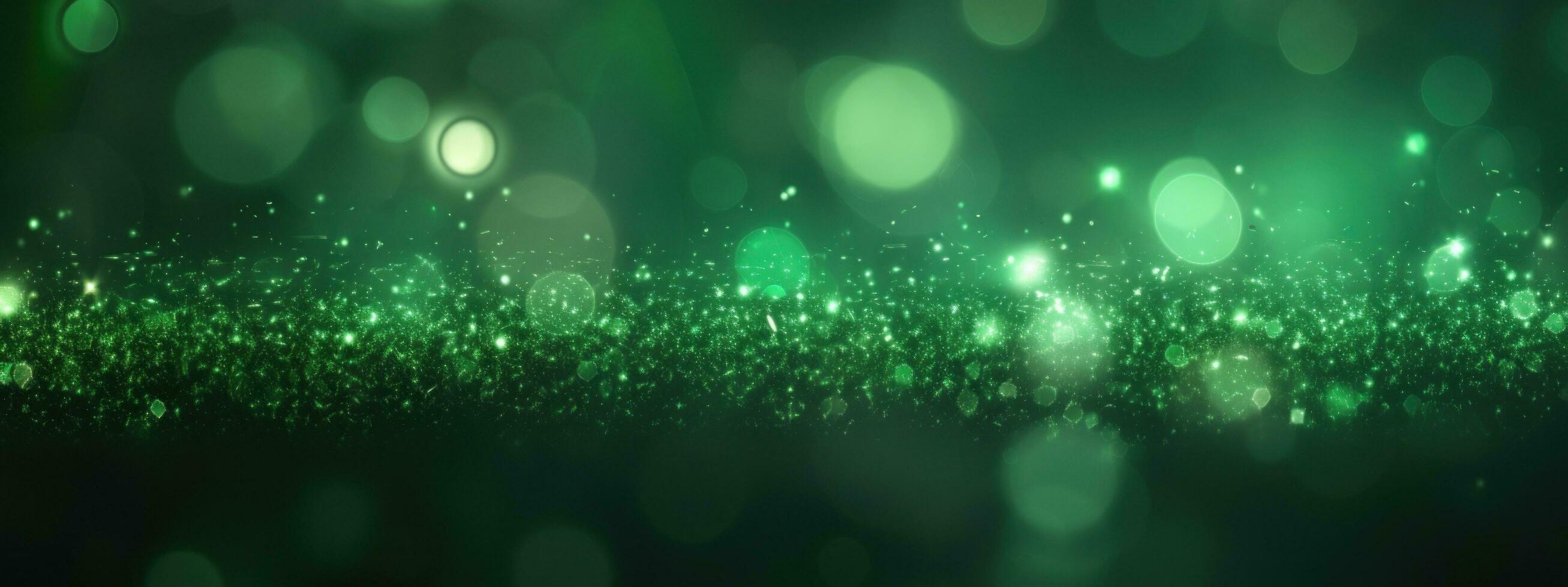 AI generated green blurries background photo