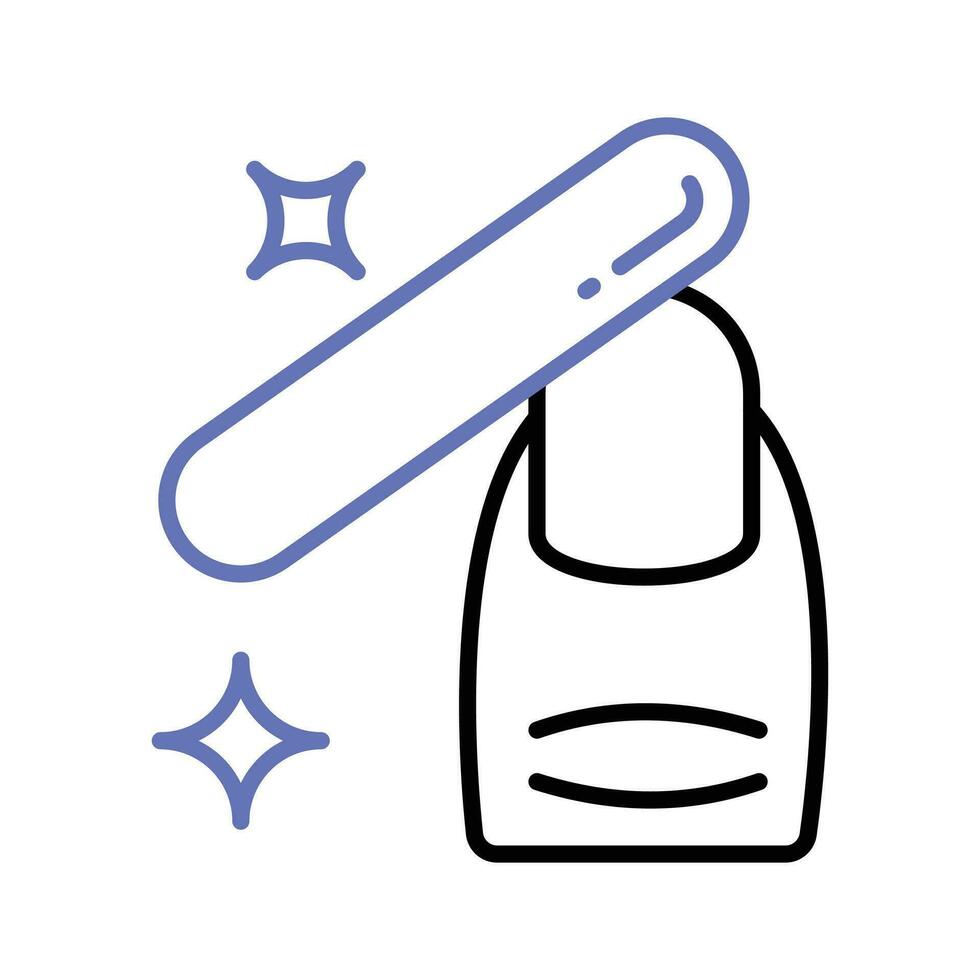 Beautifully designed icon of manicure in trendy style, ready for premium use vector