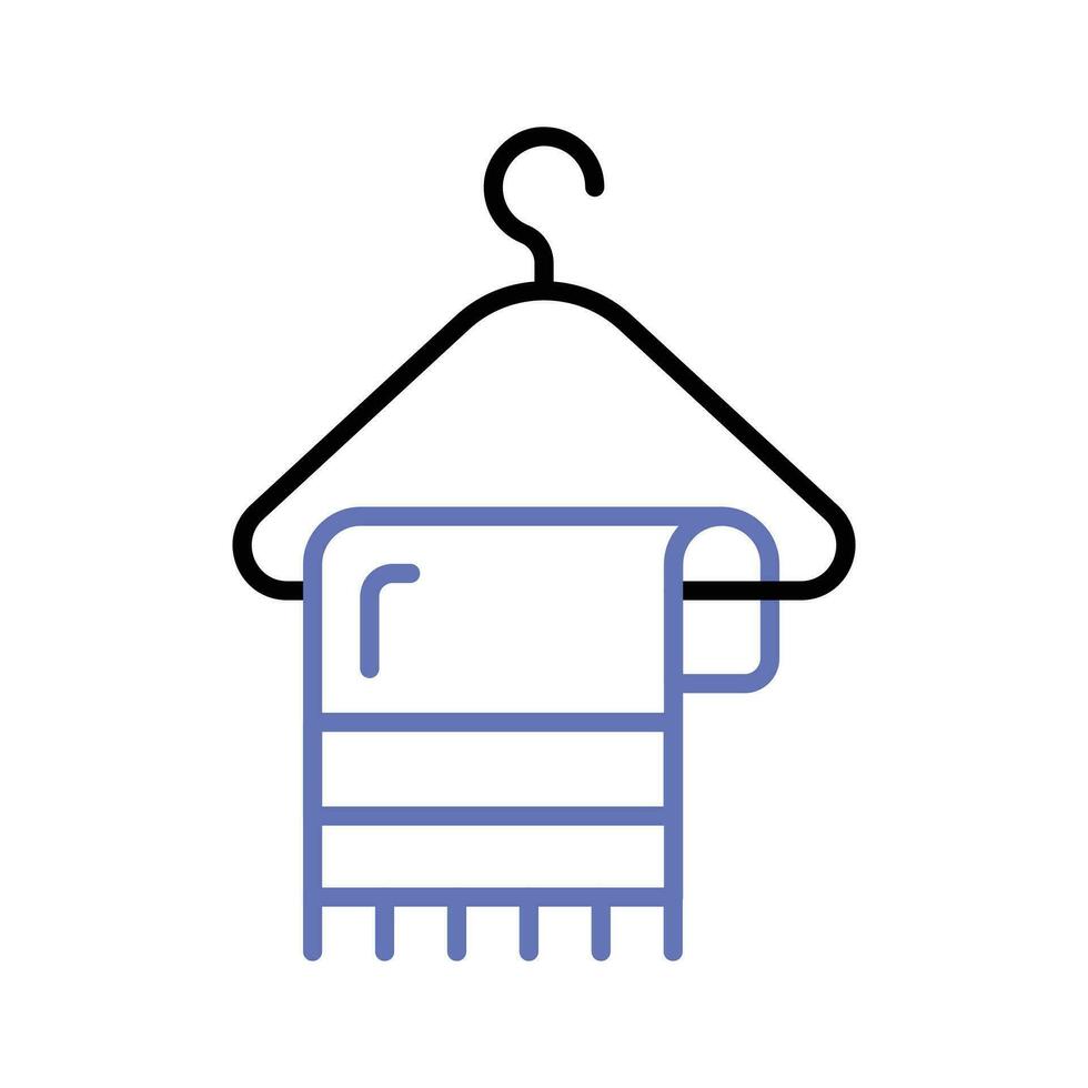 Get your hands on this hanging towel icon design, vector of cleaning towel