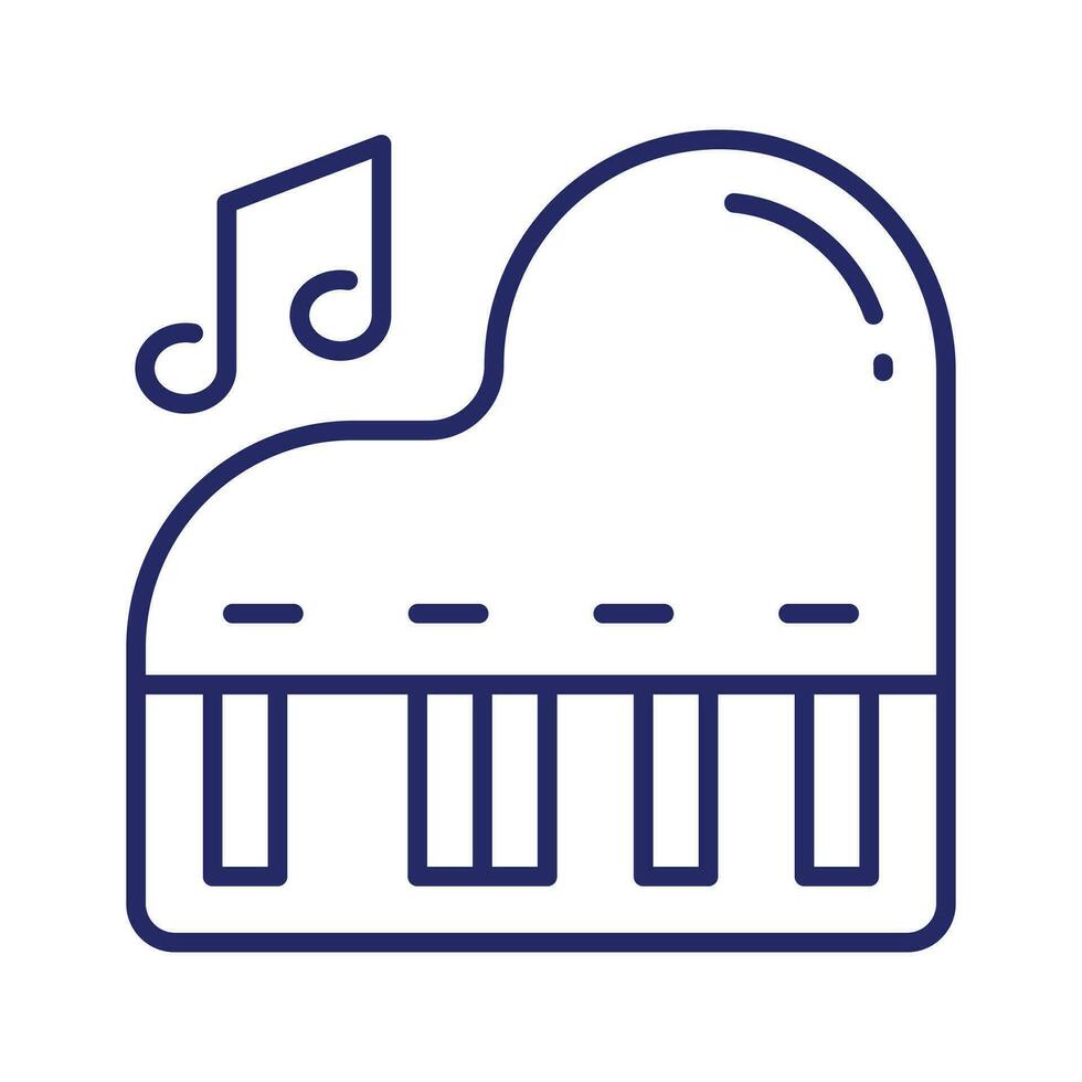 obtener tu sostener en esta hermosamente diseñado vector de piano, musical instrumento