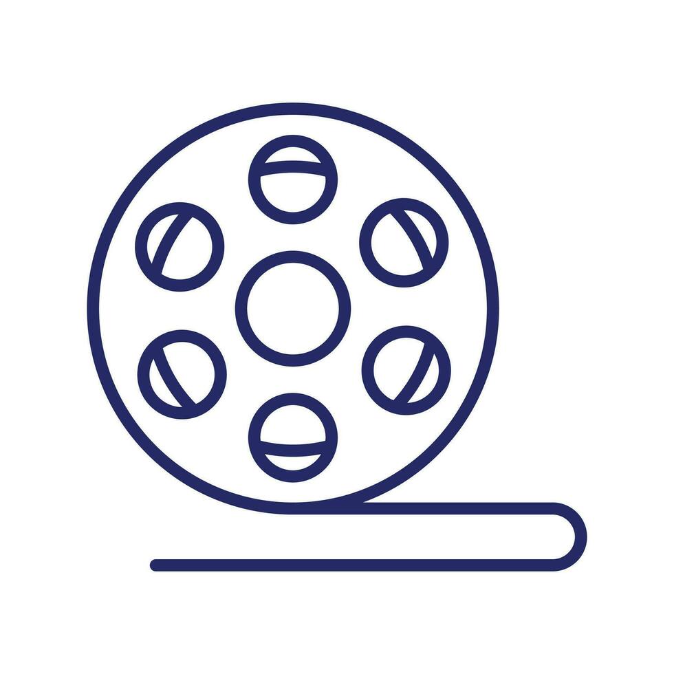 A customizable vector of film roll in modern style ready to use icon