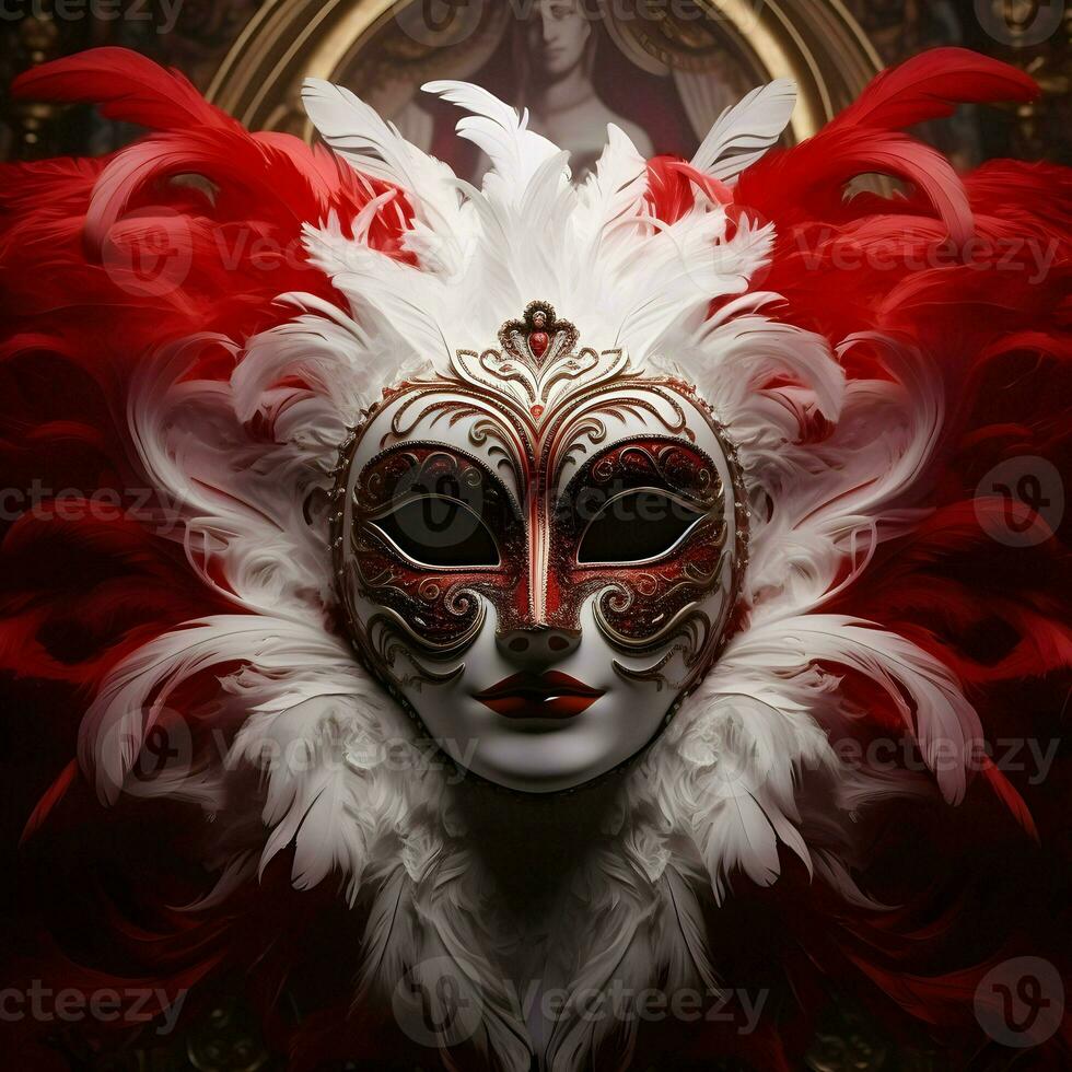 AI generated Brazilian mardi gras party theme, abstract background photo