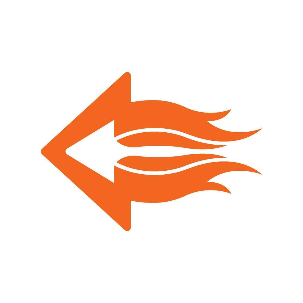 fast arrow logo vector template