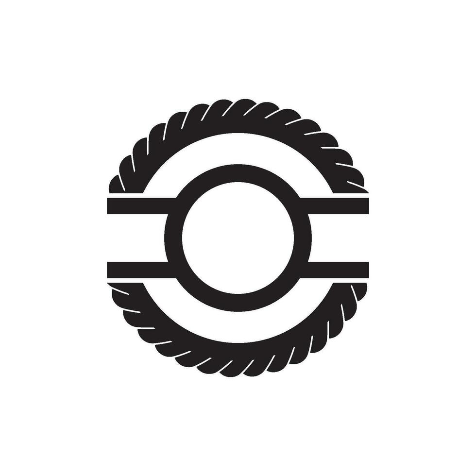Circular frame logo icon, vector illustration design