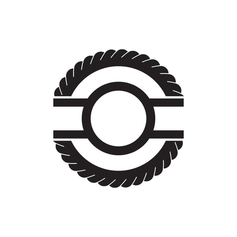 circular marco logo icono, vector ilustración diseño